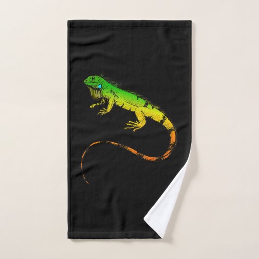 Iguana Lizard Beauful Iguana Gift Handdoek (Handdoek)