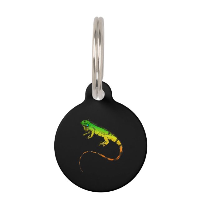 Iguana Lizard Beauful Iguana Gift Huisdierpenning (Voorkant)