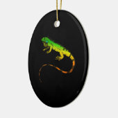 Iguana Lizard Beauful Iguana Gift Keramisch Ornament (Links)