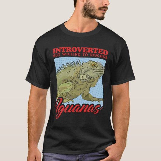 Iguana Lizard bespreekt leguanen T-shirt (Voorkant)