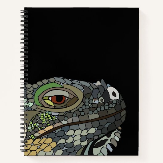 Iguana Lizard Dierlijke illustratie Notitieboek (Voorkant)