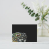 Iguana Lizard Dierlijke illustratie Visitekaartje (Staand voorkant)