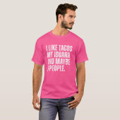 Iguana Lizard eigenaar Tacos Lover Funny Reptile L T-shirt (Voorkant volledig)