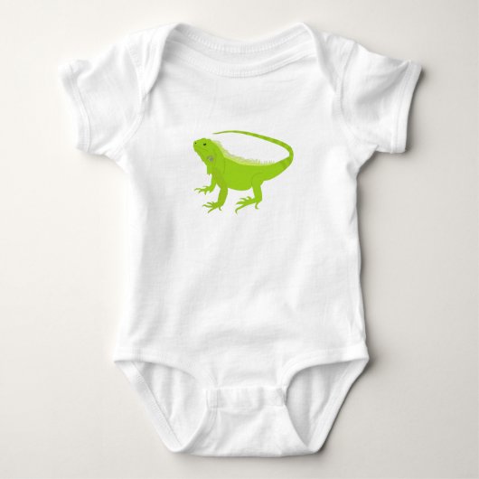 Iguana Lizard Illustration Romper (Voorkant)