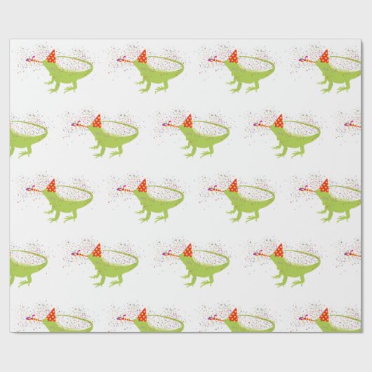 Iguana Lizard Partdens Animals met een partij Cadeaupapier (Vlak)