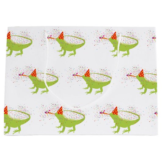 Iguana Lizard Partdens Animals met een partij Groot Cadeauzakje (Voorkant)