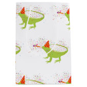 Iguana Lizard Partdens Animals met een partij Medium Cadeauzakje (Voorkant)