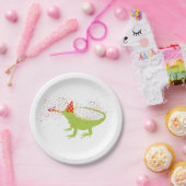 Iguana Lizard Partdens Animals met een partij Papieren Bordje (Feest)