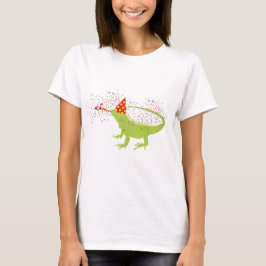 Iguana Lizard Partdens Animals met een partij T-shirt