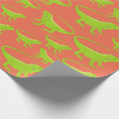 Iguana Lizard Pattern Cadeaupapier (Hoek)