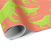 Iguana Lizard Pattern Cadeaupapier (Rol Hoek)