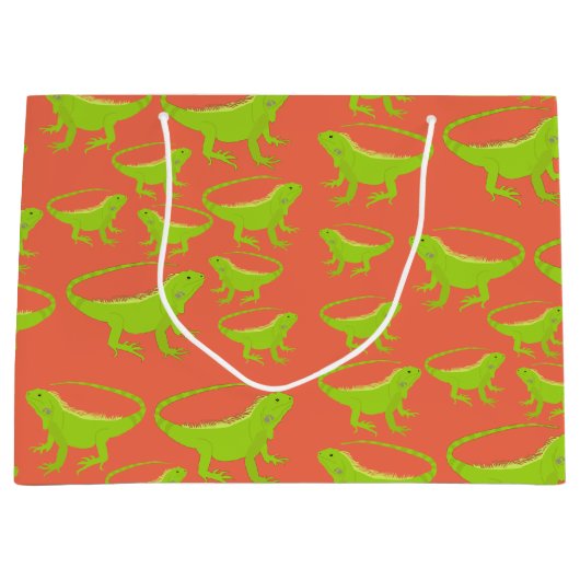 Iguana Lizard Pattern Groot Cadeauzakje (Voorkant)
