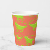 Iguana Lizard Pattern Papieren Bekers (Achterkant)