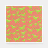 Iguana Lizard Pattern Servet (Voorkant)