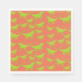 Iguana Lizard Pattern Servet