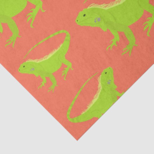 Iguana Lizard Pattern Tissuepapier (Detail)