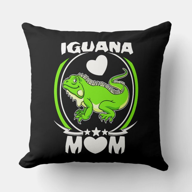 Iguana love Mama Kussen (Voorkant)