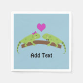 Iguana Love Servetten (Voorkant)