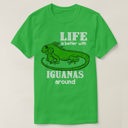 Iguana Lover Gift Pet Reptile Iguana T-shirt (Design voorkant)