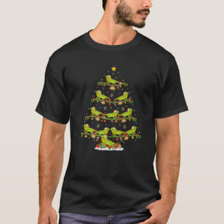 Iguana Lover Xmas met kerstverlichting voor Kerstm T-shirt