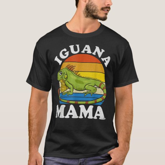 Iguana Mama Iguana Mom Iguana Lizard Pet Reptile T-shirt (Voorkant)