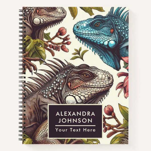  Iguana naadloos schilderen Notitieboek (Voorkant)