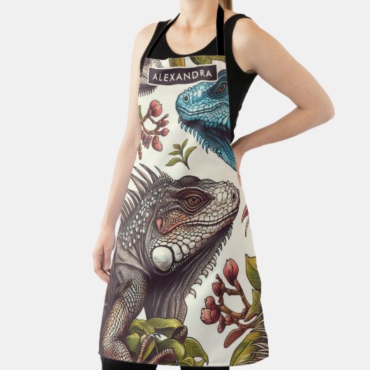 Iguana naadloos schilderen Schort (Insitu)