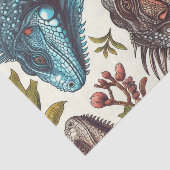  Iguana naadloos schilderen Tissuepapier (Detail)