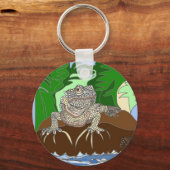 Iguana on a rock sleutelhanger (Voorkant)