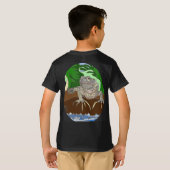 Iguana on a rock t-shirt (Achterkant volledig)