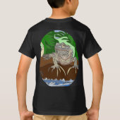Iguana on a rock t-shirt (Achterkant)