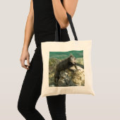 Iguana op de Rocks in St. Thomas Tote Bag (Voorkant (product))