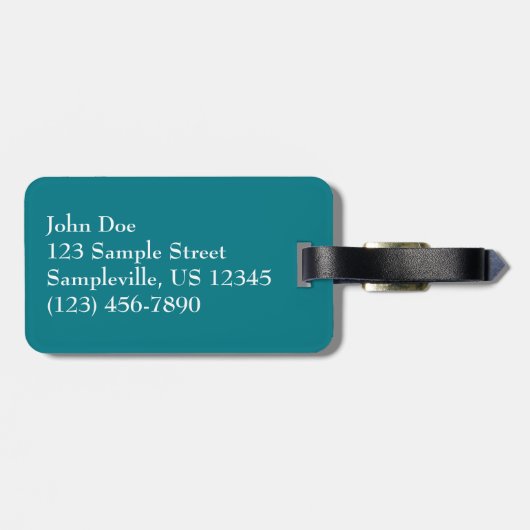 Iguana op St. Thomas Bagagelabel (Achterkant horizontaal)