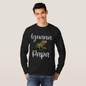 Iguana Papa  Iguana Dad Iguana Lizard Pet Reptile  T-shirt (Voorkant volledig)
