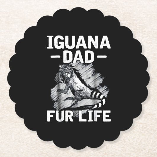 Iguana-peuterleven Kartonnen Onderzetters (Voorkant)