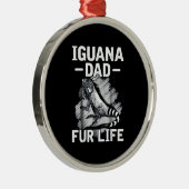 Iguana-peuterleven Metalen Ornament (Rechts)
