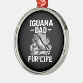 Iguana-peuterleven Metalen Ornament (Links)