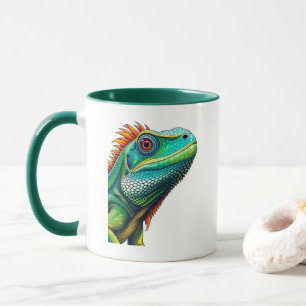 Iguana-portret Mok