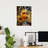 Iguana Reptiel Kunst Poster (Thuiskantoor)