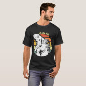 Iguana Retro Herbivorous Lizard Sharp Eye Specie I T-shirt (Voorkant volledig)