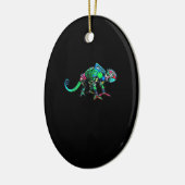 Iguana robot keramisch ornament (Links)