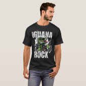 Iguana Rock Lizard Rocker T-shirt (Voorkant volledig)