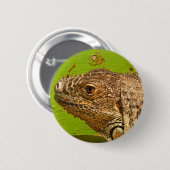 IGUANA RONDE BUTTON 5,7 CM (Voorkant /achterkant)