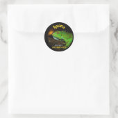 iguana ronde sticker (Tas)