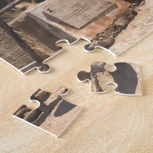 Iguana Sculpture Isla Mujeres, Mexico Jigzaag Puzz Legpuzzel (Zijkant)