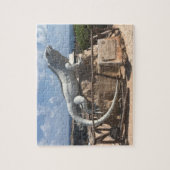 Iguana Sculpture Isla Mujeres, Mexico Jigzaag Puzz Legpuzzel (Verticaal)