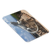 Iguana Sculpture Isla Mujeres, Mexico Photo Magnet Magneet (Rechterzijde)