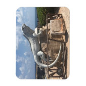Iguana Sculpture Isla Mujeres, Mexico Photo Magnet Magneet (Verticaal)