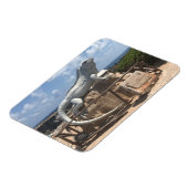 Iguana Sculpture Isla Mujeres, Mexico Photo Magnet Magneet (Linkerzijde)