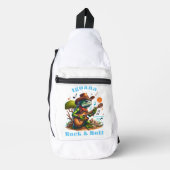 Iguana Serenading Swamp Dweller Rock & Roll Sling Bag (Voorkant)